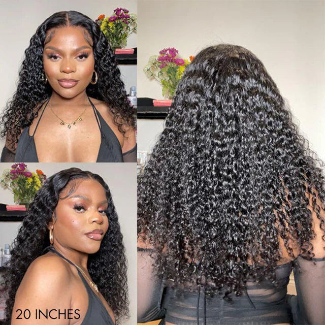 Deep Wave Glueless 13x4 Frontal Lace Wig
