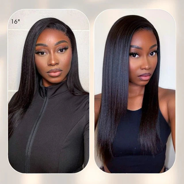 Yaki Straight 100% Virgin Human Hair Bundles 1pc / 3pcs