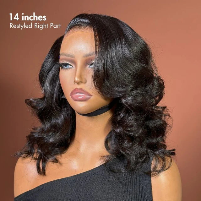 Nature Max Loose Body Wave Ear-to-ear Glueless 13x6 13x4 Frontal HD Lace C Part Wig