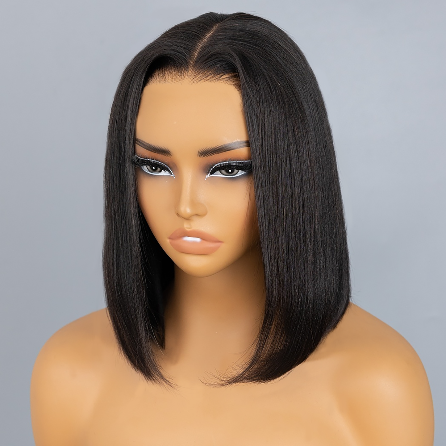 Wear Go Classic Yaki Straight 7x5 HD Lace Glueless Wig Pre-Bleached Tiny Knots