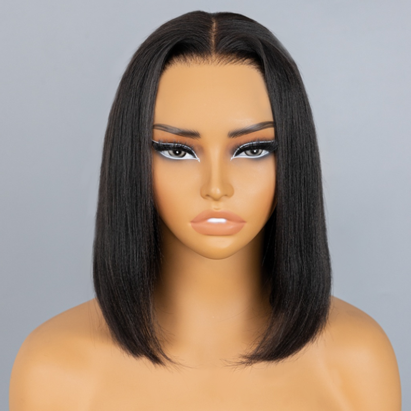 Wear Go Classic Yaki Straight 7x5 HD Lace Glueless Wig Pre-Bleached Tiny Knots