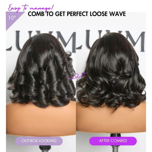 Natural Black Bouncy transparent lace 13x4 Glueless frontal