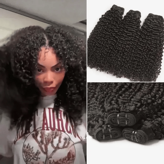 Kinky Curly 100% Virgin Human Hair Bundles