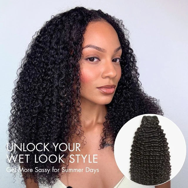 Kinky Curly 100% Virgin Human Hair Bundles