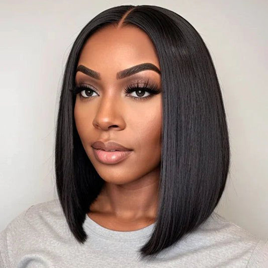 Wear Go Classic Yaki Straight 7x5 HD Lace Glueless Wig Pre-Bleached Tiny Knots