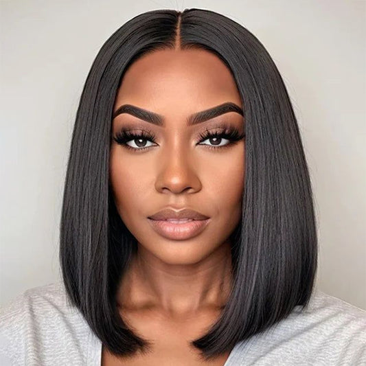 Wear Go Classic Yaki Straight 7x5 HD Lace Glueless Wig Pre-Bleached Tiny Knots