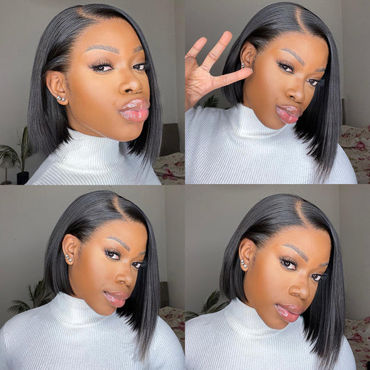HAIR Bob Hair Wigs Straight 13*4 Lace Front Wigs 100% Human Virgin Hair Wigs